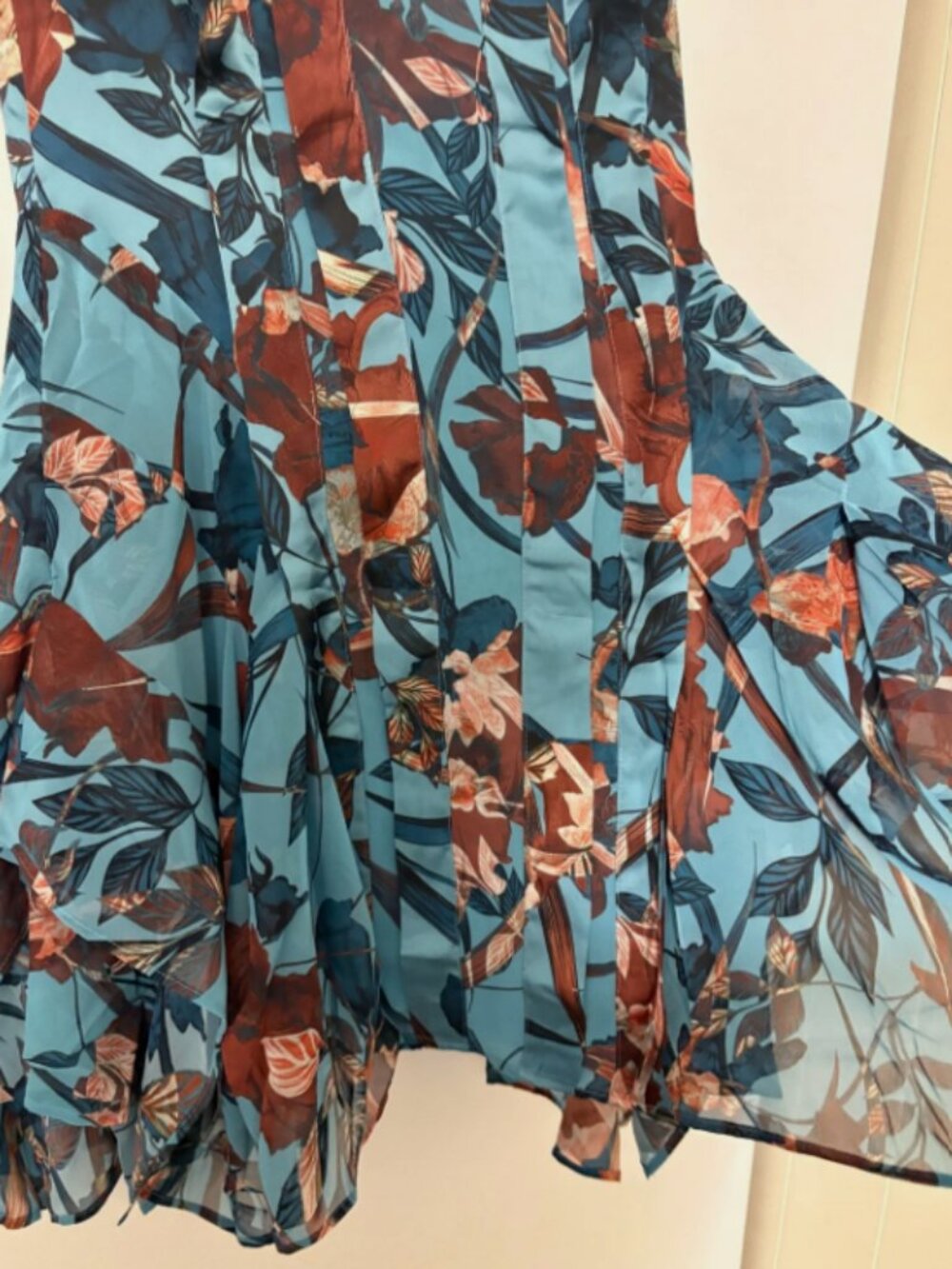 ALLSAINTS Fleur Batu Handkerchief Hem Dress MSRP$329 Timeless Elegance - Picture 5 of 12
